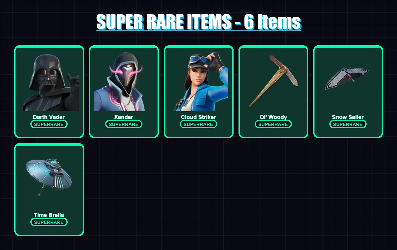 [PS4/PS5/XBOX/PC] | Darth Vader | Xander | Cloud Striker | Predator | Peter Griffin | 296 skin | 296 pickaxe | 248 emote | 201 glider | Lv3212 — Fortnite account