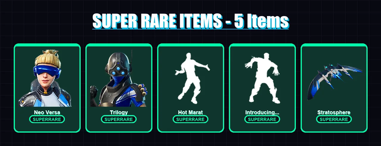 [PC/XBOX] | Neo Versa | Trilogy | Gear Specialist Maya | The Mighty Volt | Deadpool | 20 skin | 21 pickaxe | 20 emote | 23 glider | Lv407