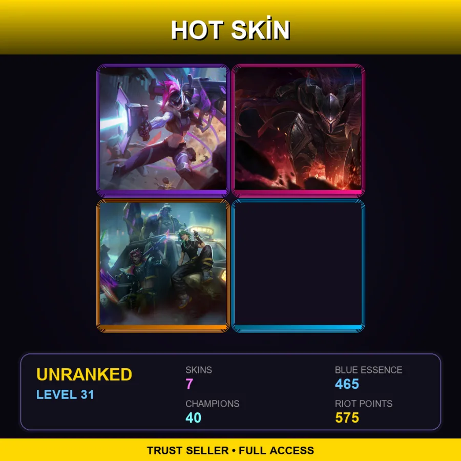 LAS | Lv31 | Unranked | 7 Skin | 40 Champ — Heartsteel Ezreal