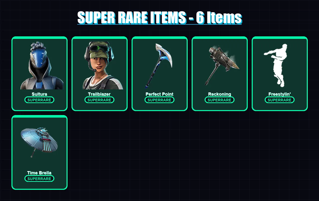 [PS4/PS5/XBOX/PC] | Sultura | Trailblazer | Drift | Calamity | Gear Specialist Maya | 25 skin | 65 pickaxe | 43 emote | 55 glider | Lv817