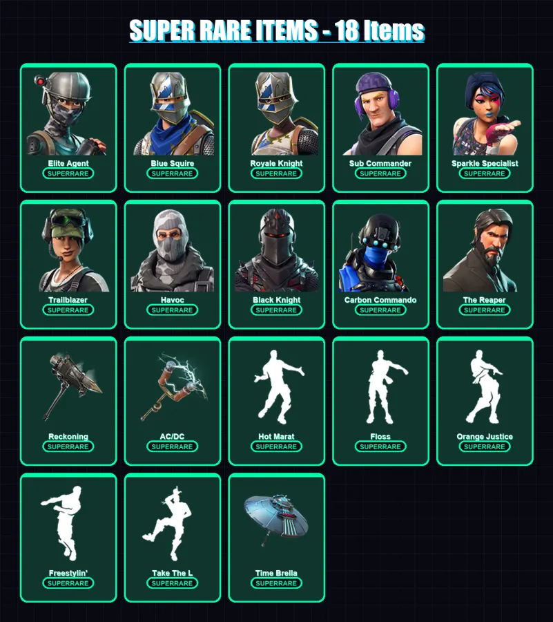 [SWITCH/XBOX/PSN/PC] | Elite Agent | Blue Squire | Royale Knight | 47 skin | Lv658