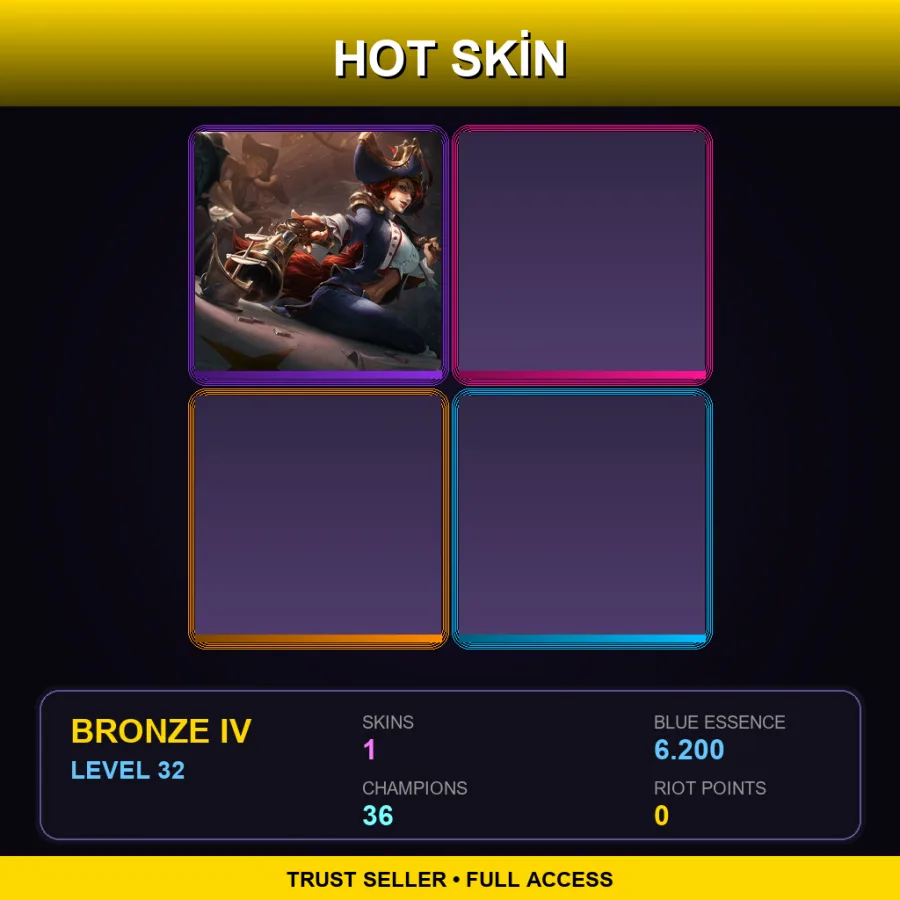 JP | Lv32 | Bronze IV | 1 Skin | 36 Champ