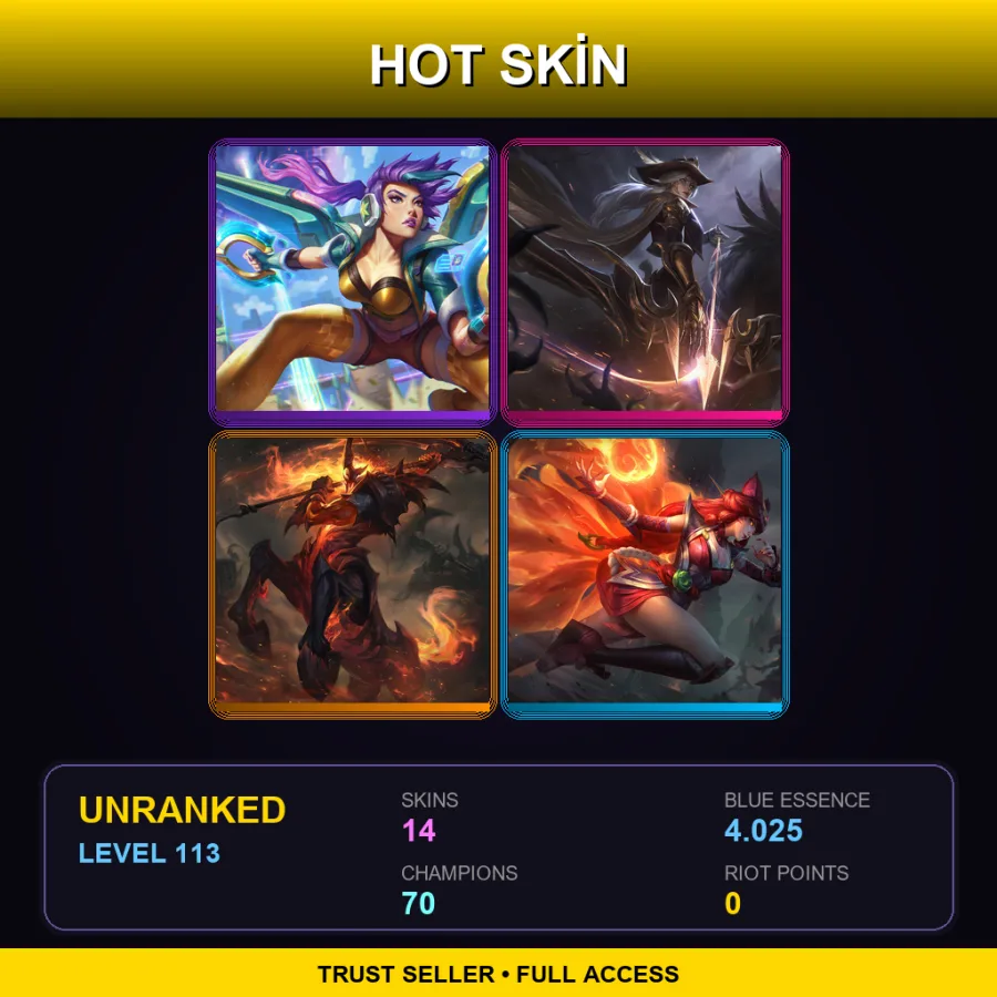 EUNE | Lv113 | Unranked | 14 Skin | 70 Champ — Curling Veigar