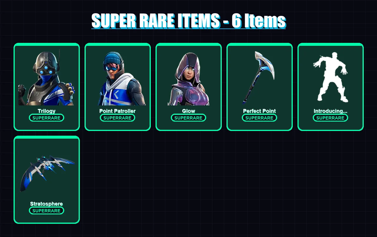 [PC/XBOX/PSN] | Trilogy | Point Patroller | Glow | Gear Specialist Maya | Midas | 28 skin | 27 pickaxe | 33 emote | 29 glider | Lv642 — Fortnite account