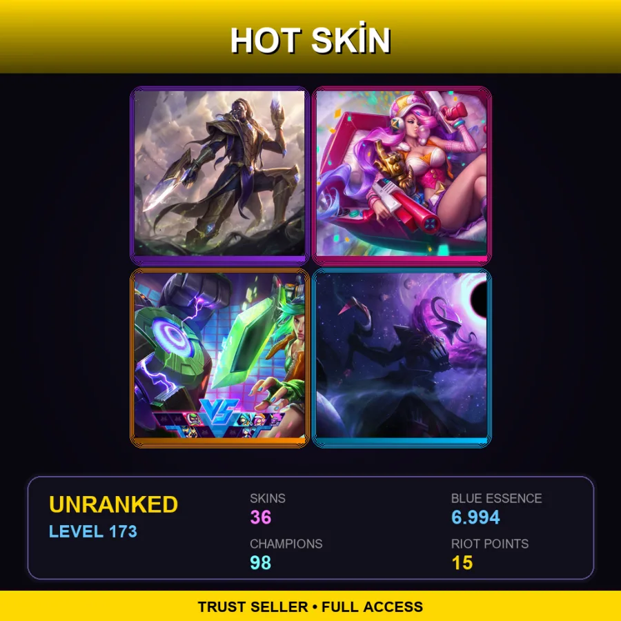 LAS | Lv173 | Unranked | 36 Skin | 98 Champ — Infernal Karma