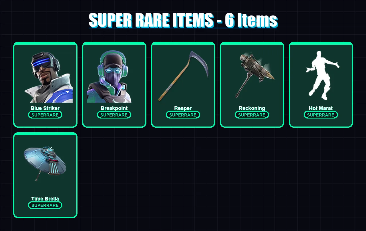 [PC/XBOX/PSN] | Blue Striker | Breakpoint | A.I.M. | Lynx | The Ice King | 91 skin | 55 pickaxe | 81 emote | 63 glider | Lv649 — Fortnite account