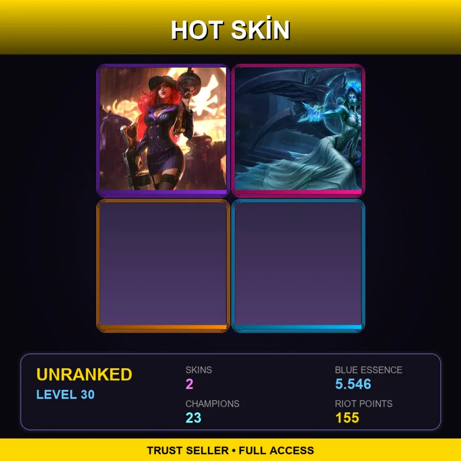 LAS | Lv30 | Unranked | 2 Skin | 23 Champ