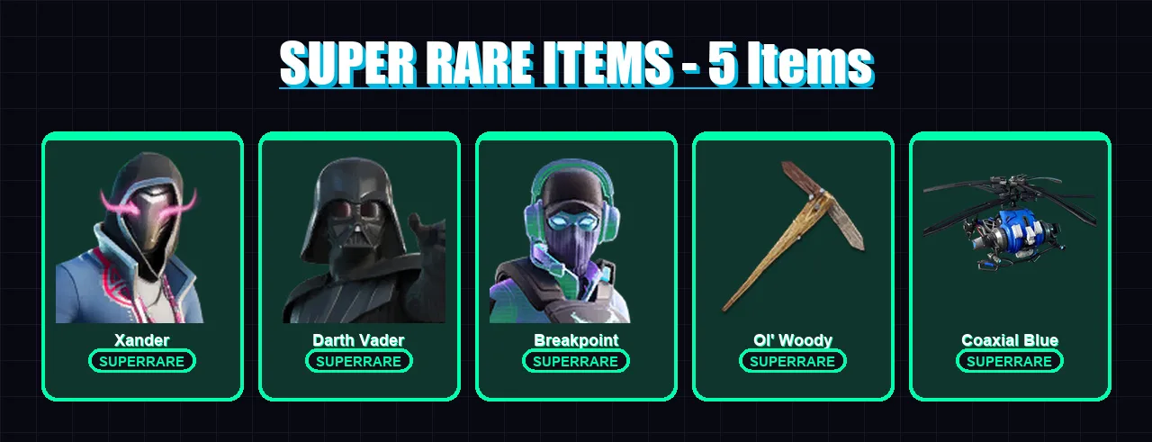 [PS4/PS5/XBOX/PC] | Xander | Darth Vader | Breakpoint | Predator | Mandalorian | 172 skin | 170 pickaxe | 81 emote | 114 glider | Lv1439