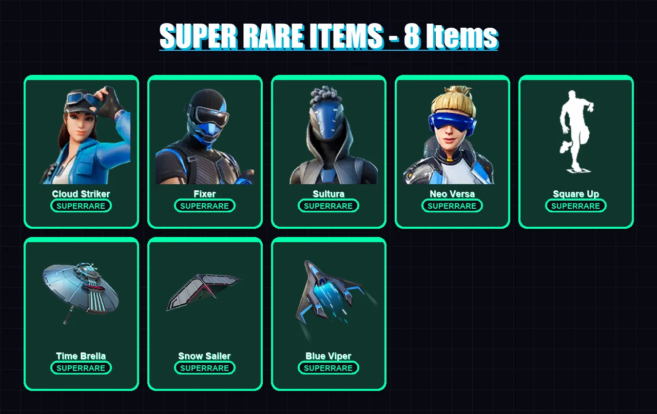 [PS4/PS5/XBOX/PC] | Cloud Striker | Fixer | Sultura | Neo Versa | Renzo the Destroyer | 220 skin | 257 pickaxe | 171 emote | 176 glider | Lv2073 — Fortnite account