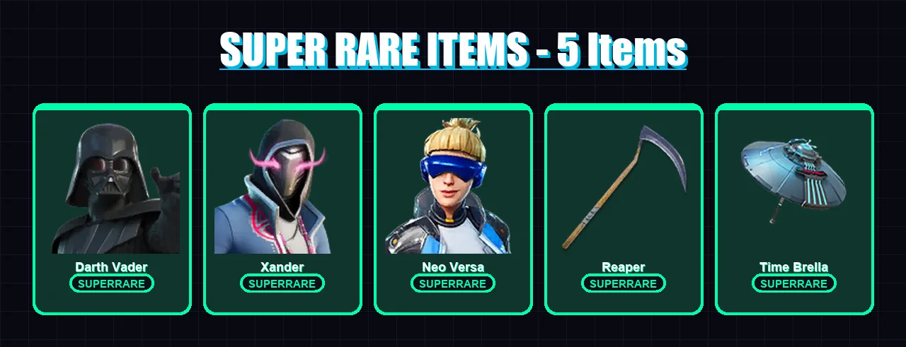 [PS4/PS5/XBOX/PC] | Darth Vader | Xander | Neo Versa | Optimus Prime | Peter Griffin | 203 skin | 251 pickaxe | 181 emote | 210 glider | Lv3419