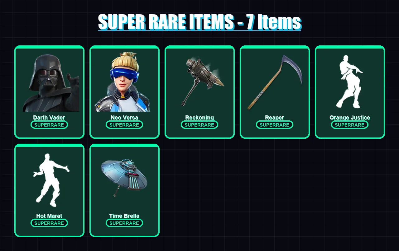 [PS4/PS5/PC] | Darth Vader | Neo Versa | Ronin | Valeria | Frozen Love Ranger | 272 skin | 299 pickaxe | 256 emote | 228 glider | Lv4525