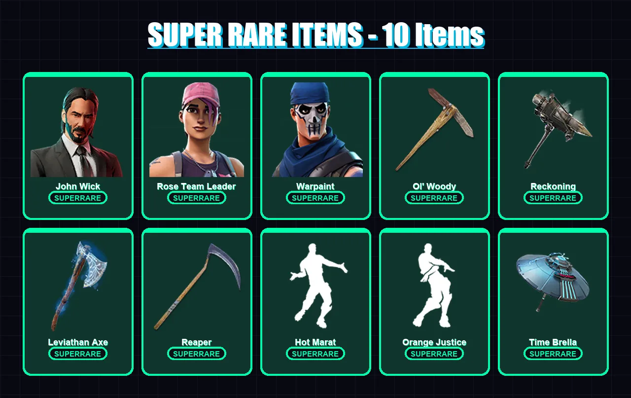 [PC/XBOX/PSN] | John Wick | Rose Team Leader | Warpaint | Midas | Kymera | 141 skin | 192 pickaxe | 123 emote | 138 glider | Lv2139 — Fortnite account