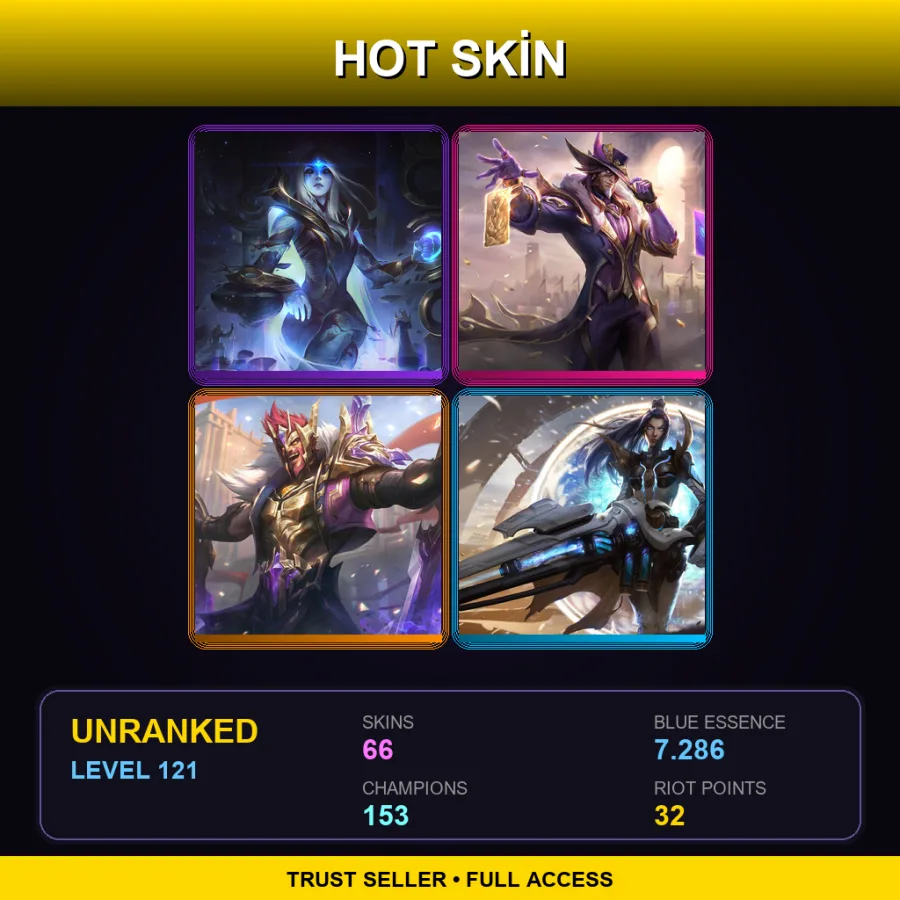 SG | Lv121 | Unranked | 66 Skin | 153 Champ — Foreseen Yasuo