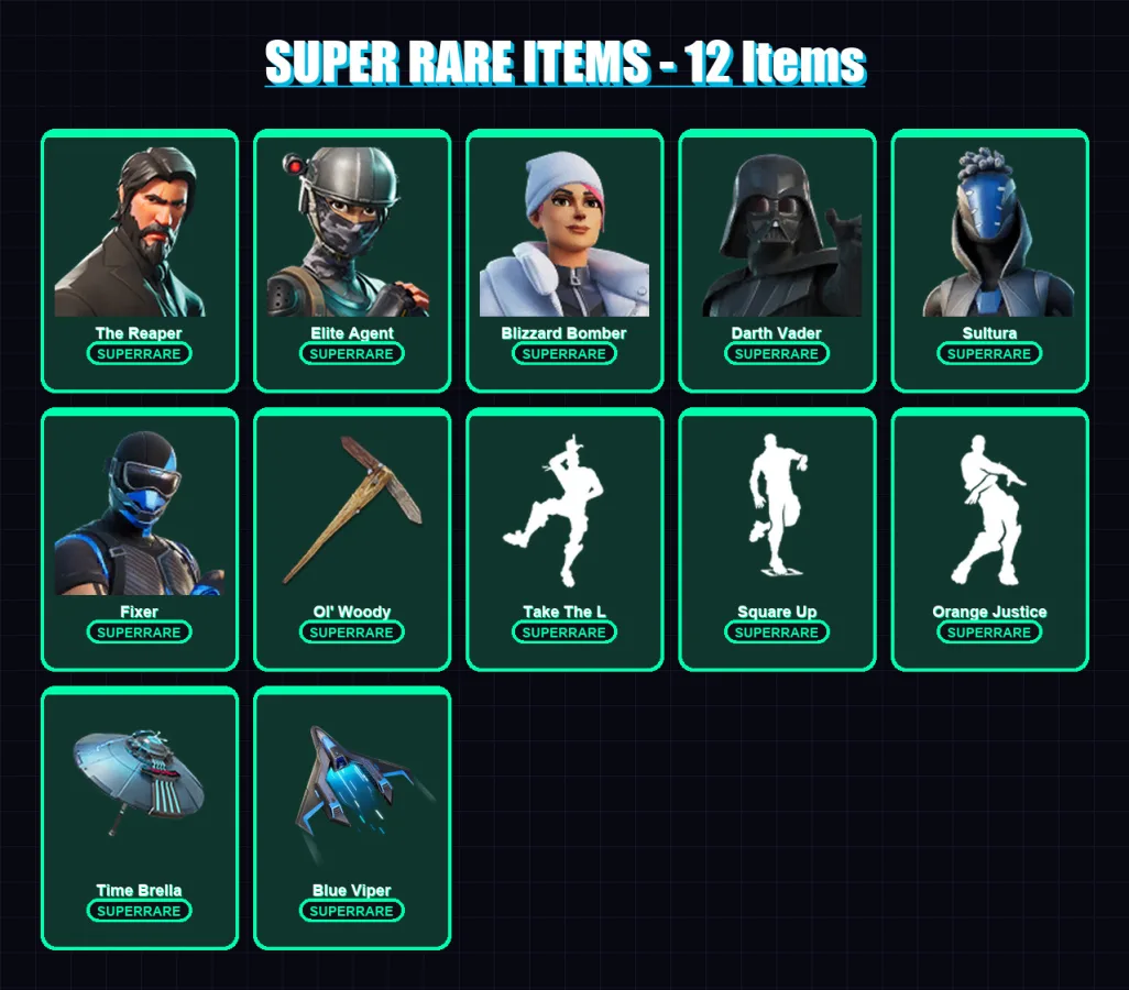 [PC] | The Reaper | Elite Agent | Aerial Assault Trooper | 109 skin | Lv1717
