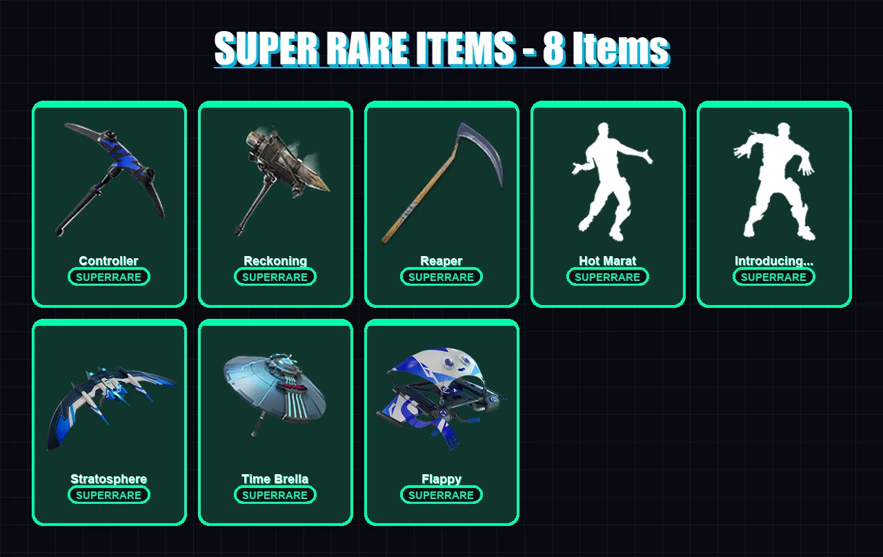 [PC/XBOX] | Omegarok | Zenith | Luxe | The Prisoner | Ultima Knight | 45 skin | 56 pickaxe | 74 emote | 66 glider | Lv1041