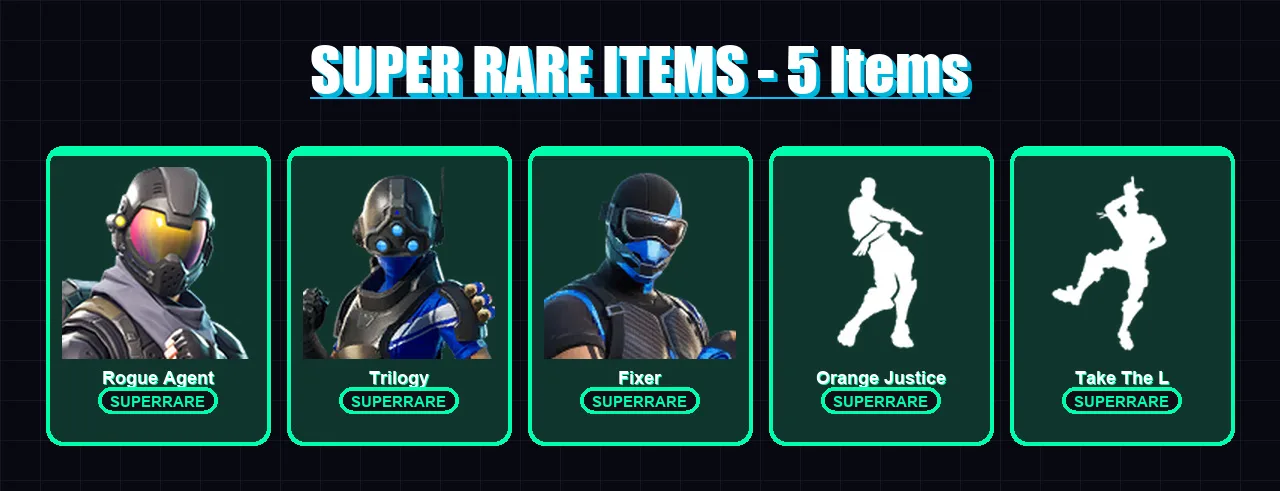 [PS4/PS5/XBOX/PC] | Rogue Agent | Trilogy | Fixer | Gear Specialist Maya | Drift | 37 skin | 23 pickaxe | 30 emote | 31 glider | Lv290