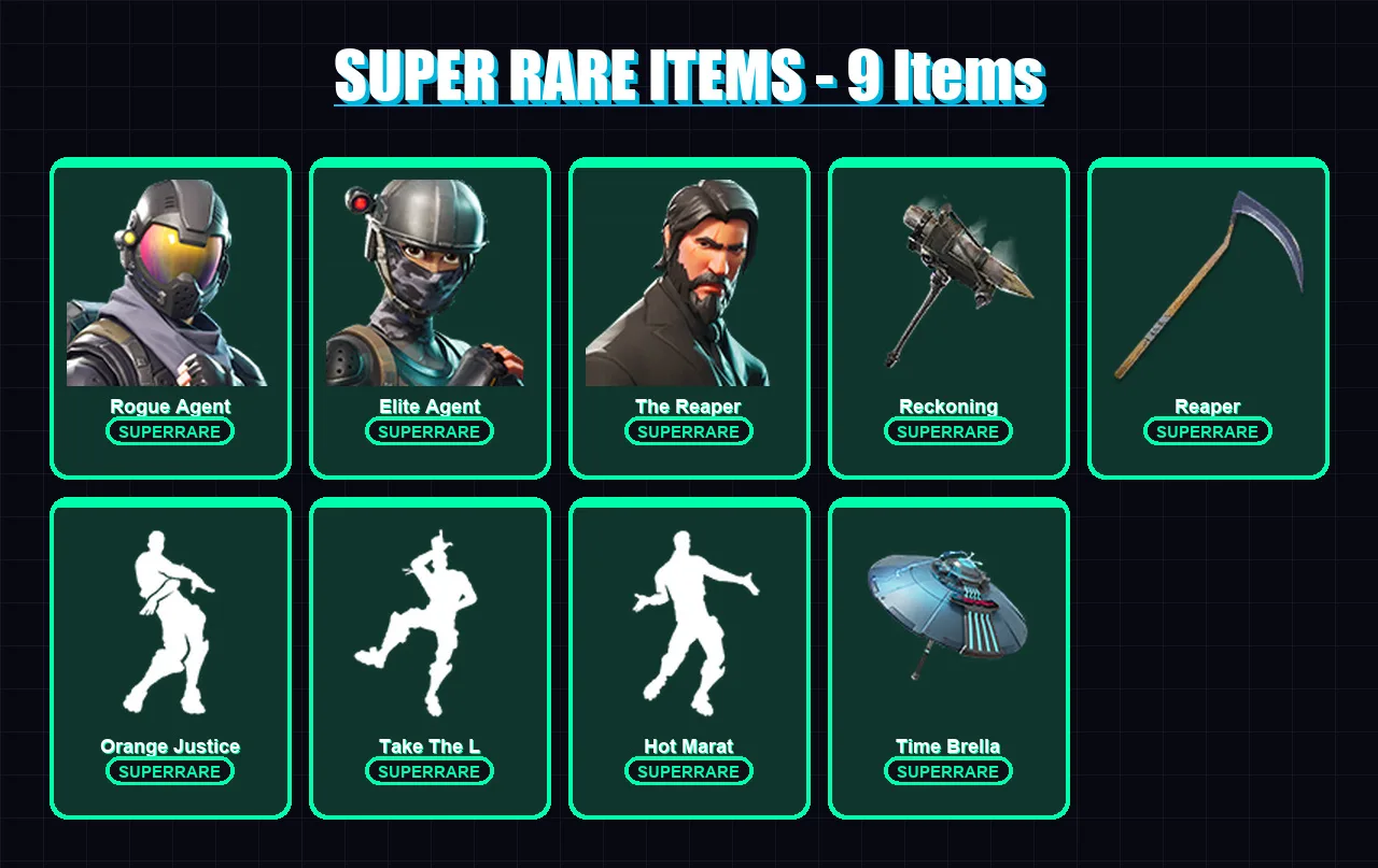 [PC/XBOX/PSN] | Rogue Agent | Elite Agent | The Reaper | Lynx | Ragnarok | 47 skin | 39 pickaxe | 50 emote | 50 glider | Lv719 — Fortnite account