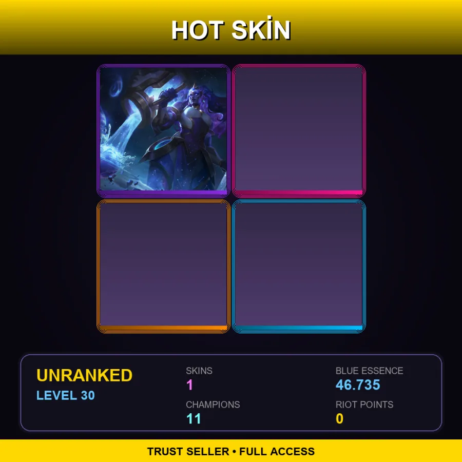 BR | Lv30 | Unranked | 1 Skin | 11 Champ