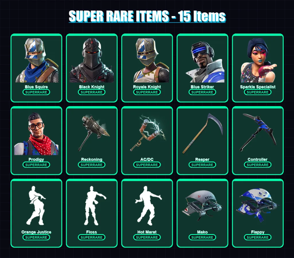 [PS4/PS5/XBOX/PC] | Blue Squire | Black Knight | Royale Knight | 30 skin | Lv444