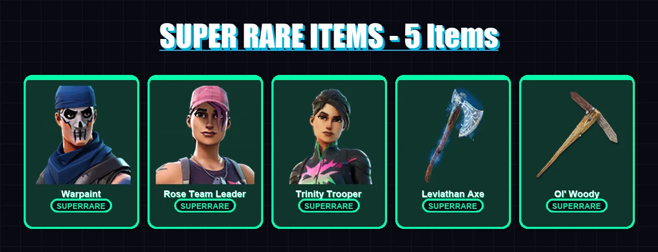 [PC/PSN] | Warpaint | Rose Team Leader | Trinity Trooper | Glimmer | Gear Specialist Maya | 231 skin | 151 pickaxe | 109 emote | 85 glider | Lv1462