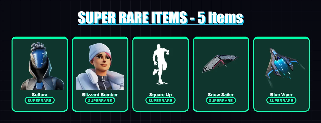 [PC/XBOX/PSN] | Sultura | Blizzard Bomber | The Imagined | The Foundation | Ronin | 40 skin | 38 pickaxe | 31 emote | 34 glider | Lv425