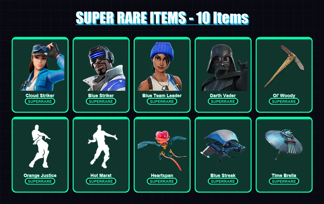[PS4/PS5/XBOX/PC] | Cloud Striker | Blue Striker | Blue Team Leader | 102 skin | Lv2178 — Fortnite account