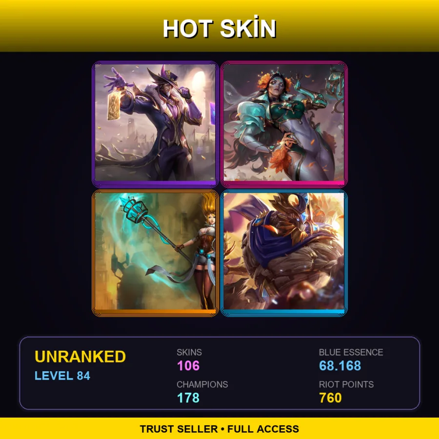 SG | Lv84 | Unranked | 106 Skin | 178 Champ — Skt T1 Nami