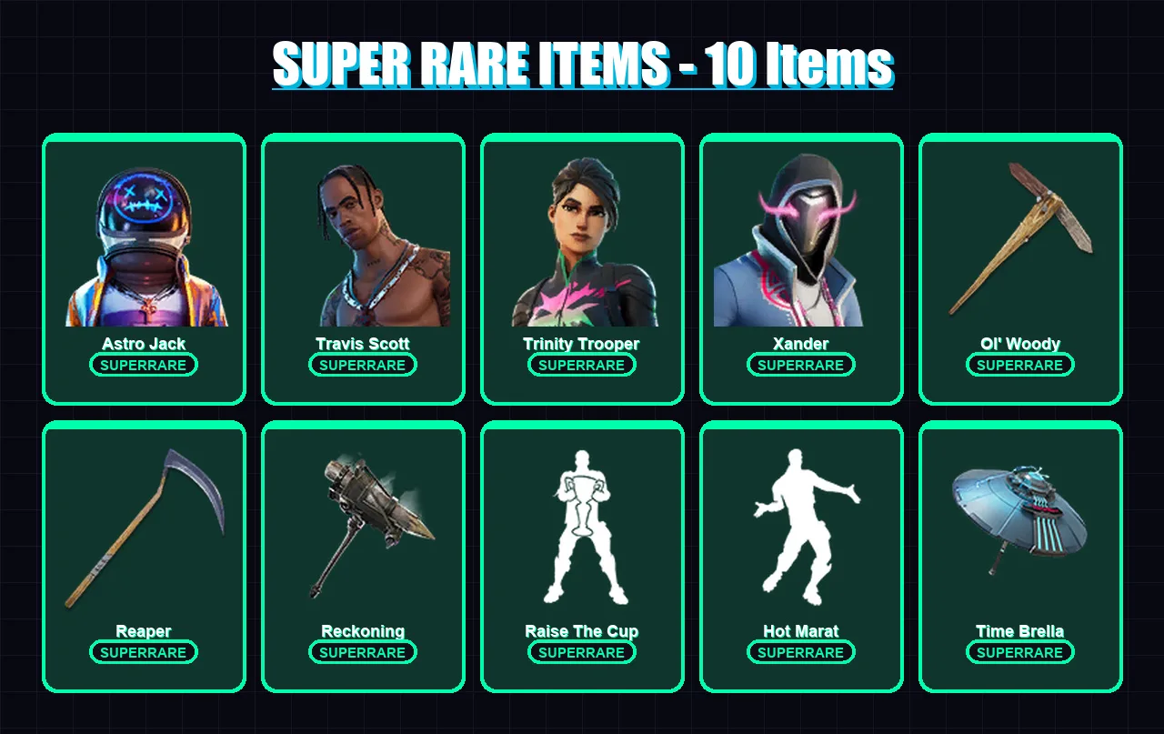 [PC/XBOX/PSN] | Astro Jack | Travis Scott | Trinity Trooper | Xander | Omegarok | 277 skin | 242 pickaxe | 296 emote | 188 glider | Lv3362