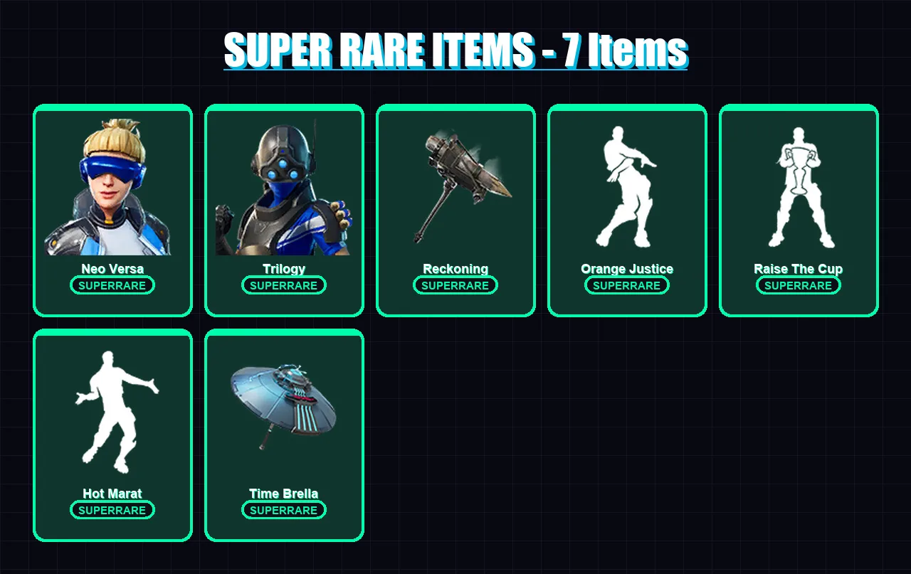 [PS4/PS5/XBOX/PC] | Neo Versa | Trilogy | Gear Specialist Maya | Fade | Sentinel | 47 skin | 68 pickaxe | 70 emote | 70 glider | Lv1037