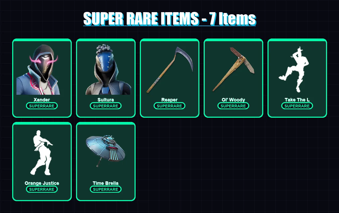 [PC/XBOX] | Xander | Sultura | Gear Specialist Maya | Torin | Ronin | 165 skin | 208 pickaxe | 147 emote | 163 glider | Lv2254