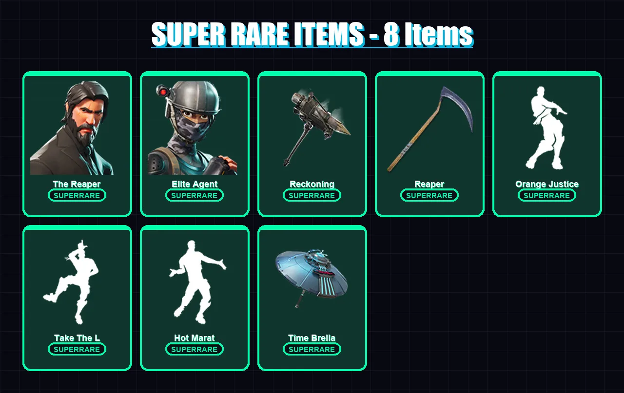 [PS4/PS5/XBOX/PC] | The Reaper | Elite Agent | The Prisoner | Drift | Shogun | 103 skin | 78 pickaxe | 94 emote | 80 glider | Lv1492