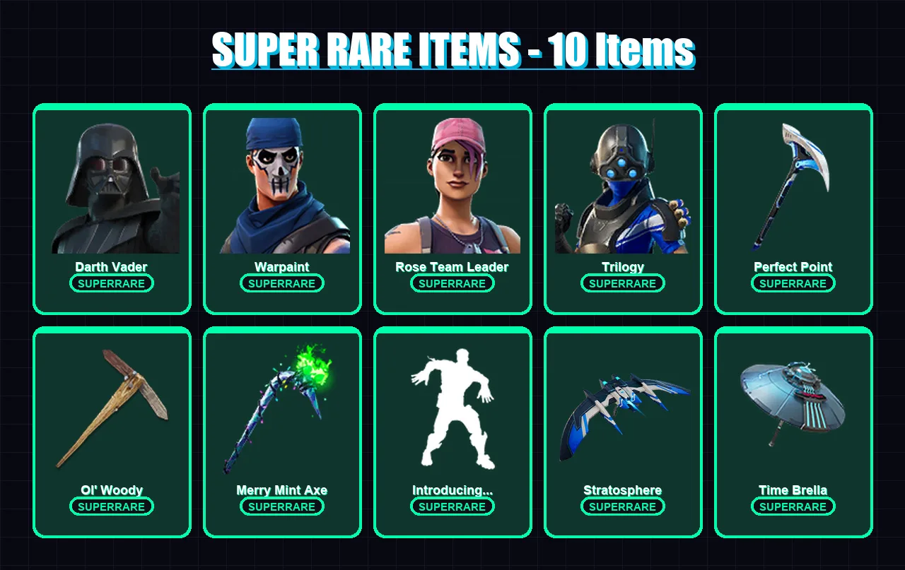 [PC/XBOX/PSN] | Darth Vader | Warpaint | Rose Team Leader | Trilogy | Frozen Love Ranger | 112 skin | 189 pickaxe | 138 emote | 142 glider | Lv2580 — Fortnite account
