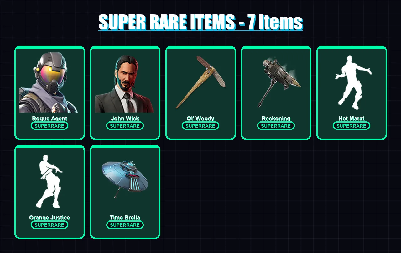 [PC/PSN] | Rogue Agent | John Wick | The Ice King | Frozen Red Knight | The Ageless | 84 skin | 102 pickaxe | 98 emote | 90 glider | Lv1212