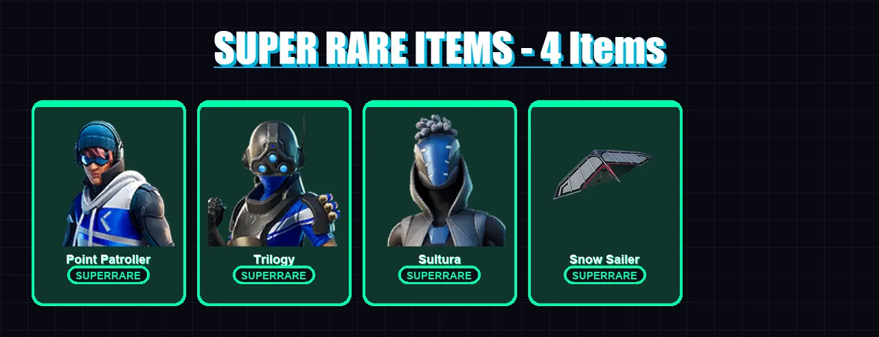 [PS4/PS5/XBOX/PC] | Point Patroller | Trilogy | Sultura | Kingsley | Major Mancake | 5 skin | 23 pickaxe | 14 emote | 19 glider | Lv392