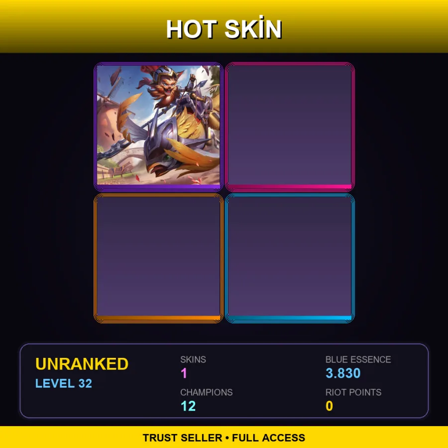 LAS | Lv32 | Unranked | 1 Skin | 12 Champ