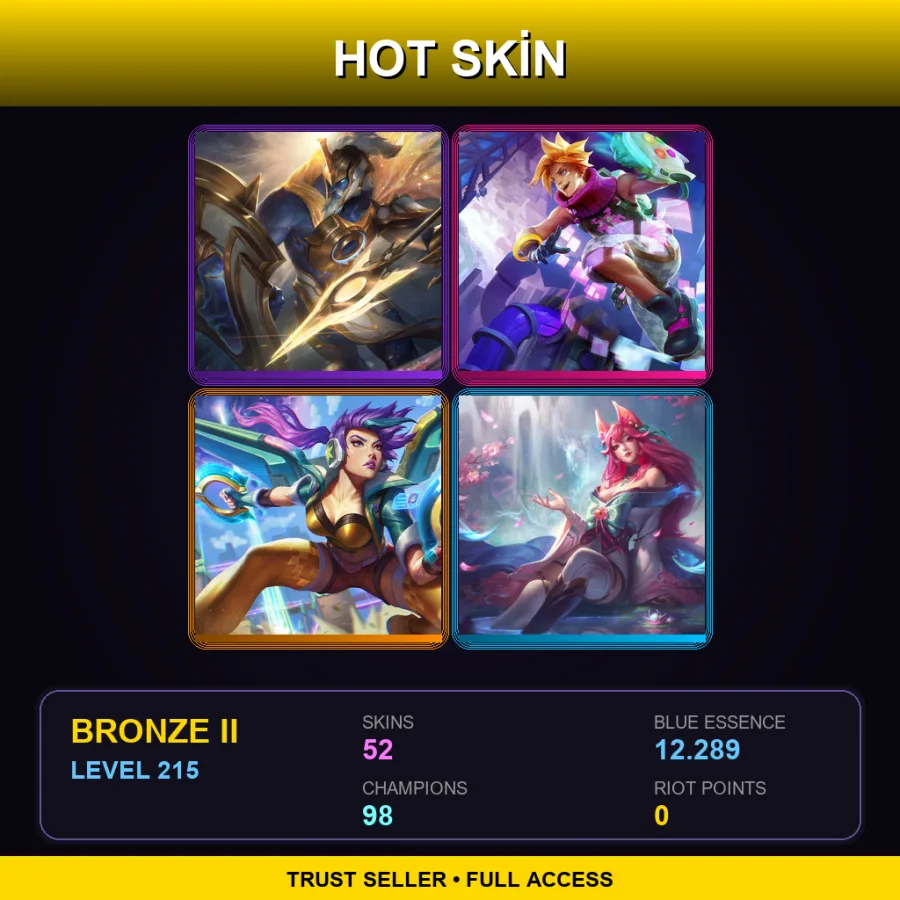 LAS | Lv215 | Bronze II | 52 Skin | 98 Champ