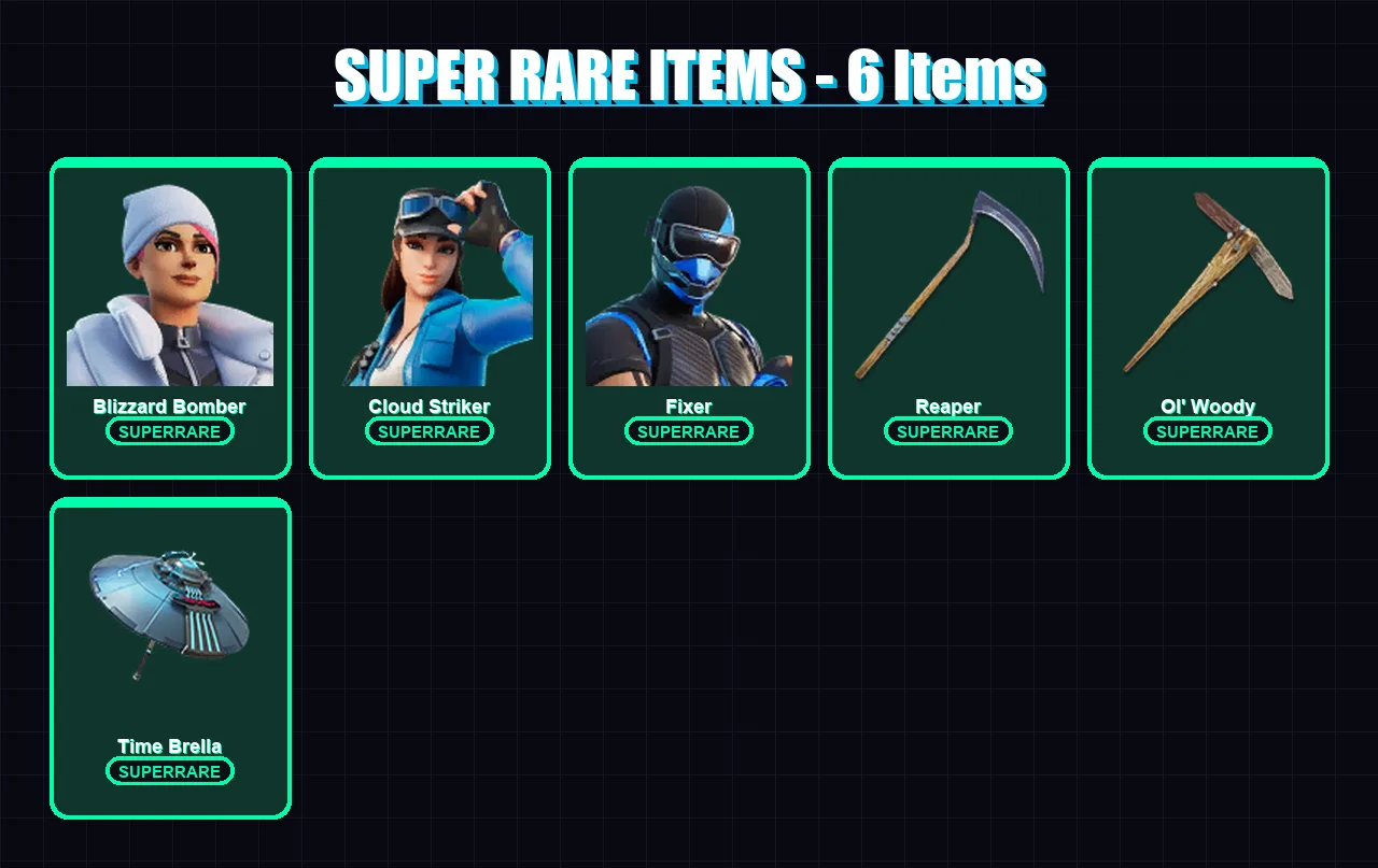 [PS4/PS5/XBOX/PC] | Blizzard Bomber | Cloud Striker | Fixer | Paradigm (Reality-659) | Catalyst | 98 skin | 109 pickaxe | 81 emote | 76 glider | Lv8