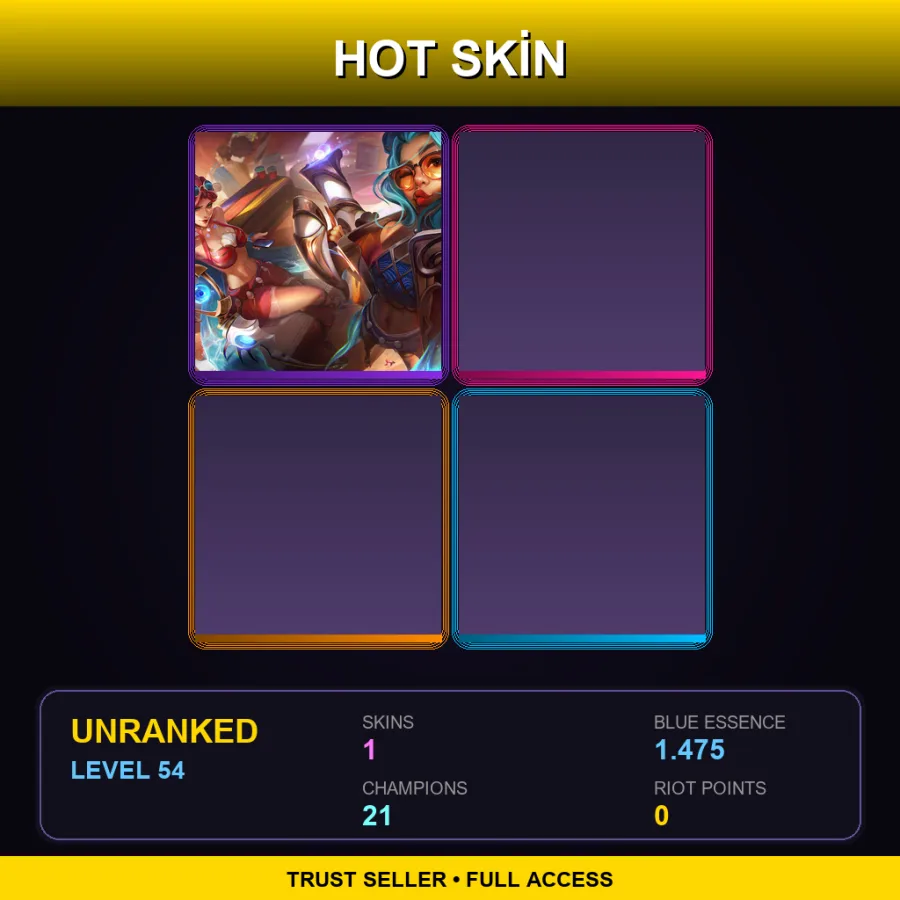 EUNE | Lv54 | Unranked | 1 Skin | 21 Champ — Ocean Song Zeri