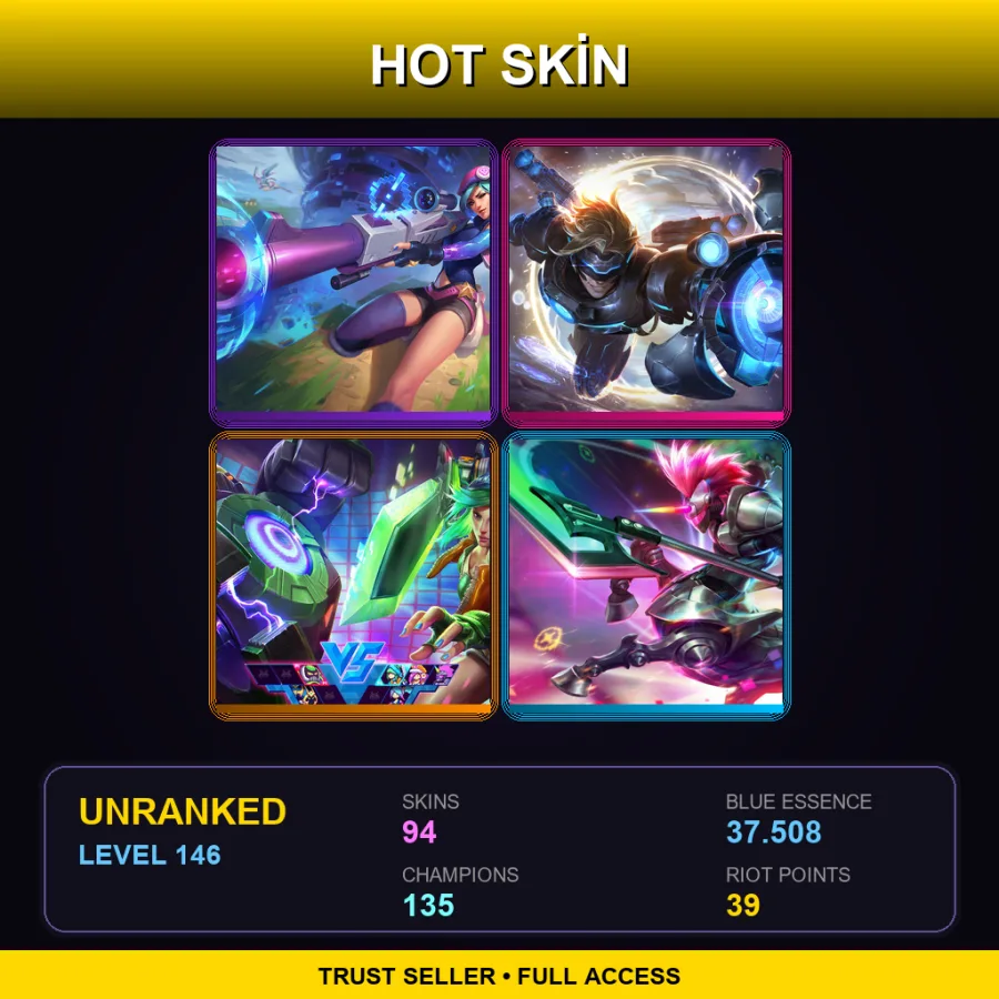 TR | Lv146 | Unranked | 94 Skin | 135 Champ — Celestine Soraka