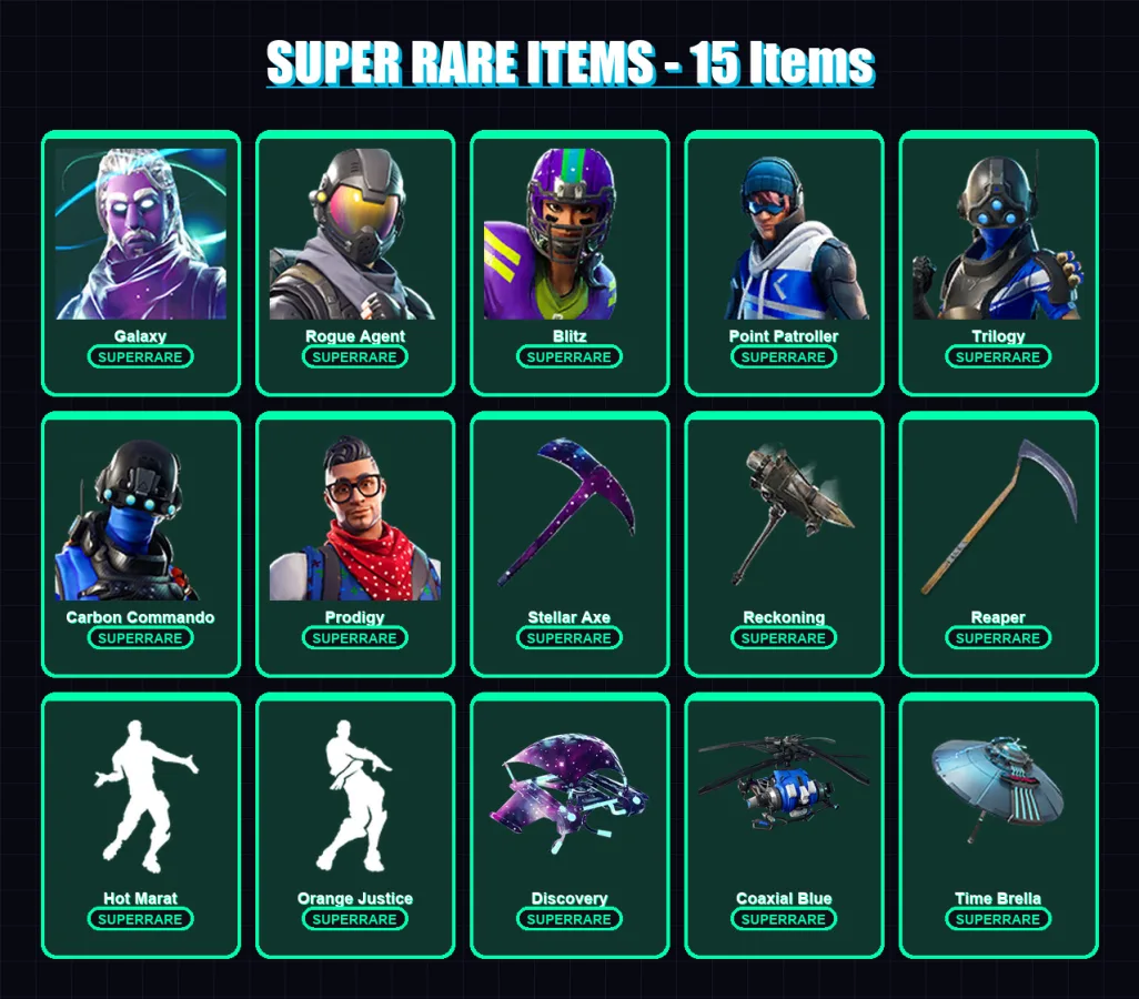[PC/XBOX/PSN] | Galaxy | Rogue Agent | Omega | Blitz | Drift | 141 skin | 102 pickaxe | 135 emote | 86 glider | Lv1336