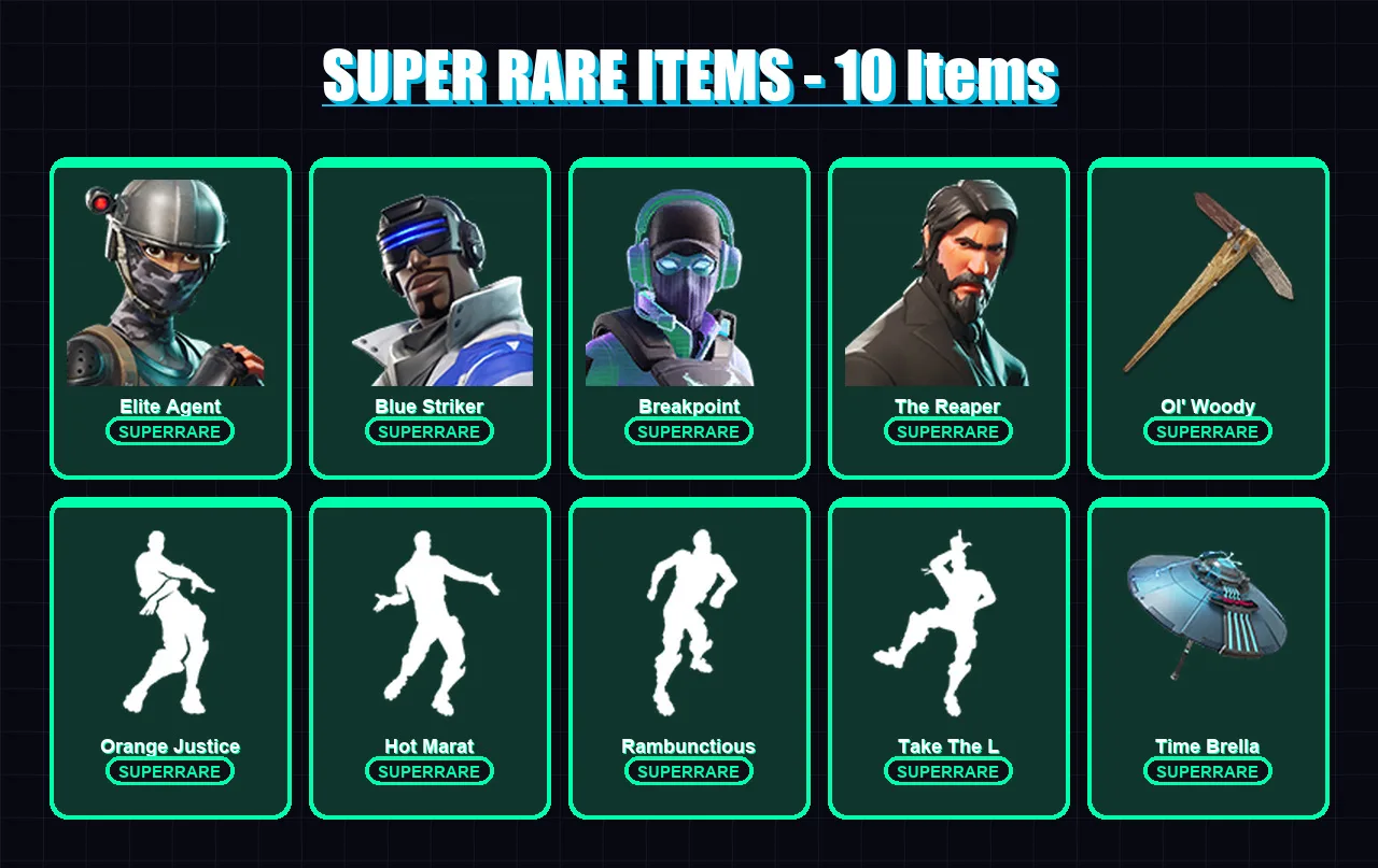 [PC/XBOX/PSN] | Elite Agent | Blue Striker | Breakpoint | The Reaper | Ragnarok | 74 skin | 140 pickaxe | 129 emote | 126 glider | Lv2691