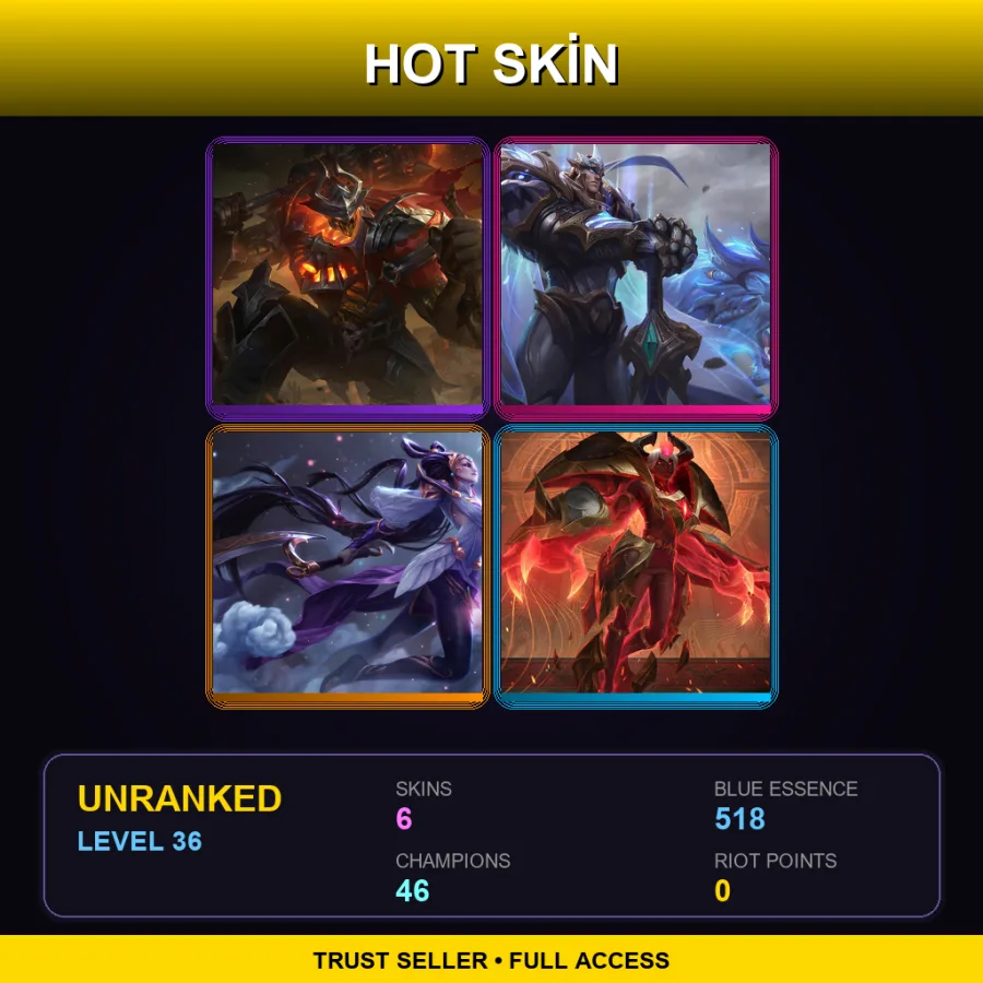VN | Lv36 | Unranked | 6 Skin | 46 Champ — Arcana Xerath
