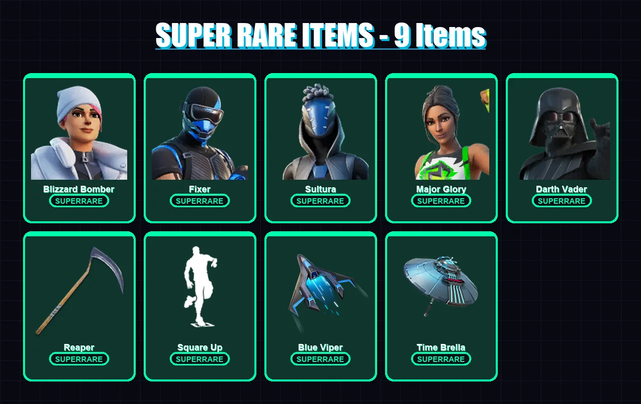 [PS4/PS5/XBOX/PC] | Blizzard Bomber | Fixer | Sultura | Major Glory | Darth Vader | 127 skin | 171 pickaxe | 108 emote | 149 glider | Lv1847 — Fortnite account