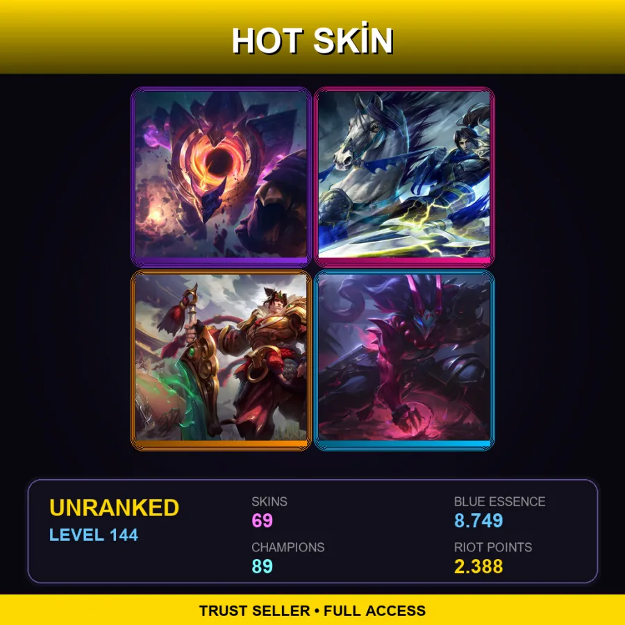 NA | Lv144 | Unranked | 69 Skin | 89 Champ — Dragon Knight Mordekaiser