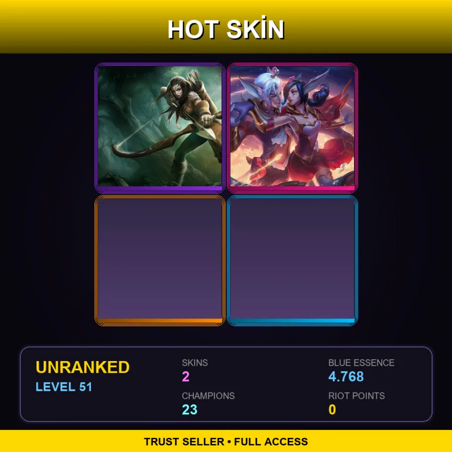LAN | Lv51 | Unranked | 2 Skin | 23 Champ