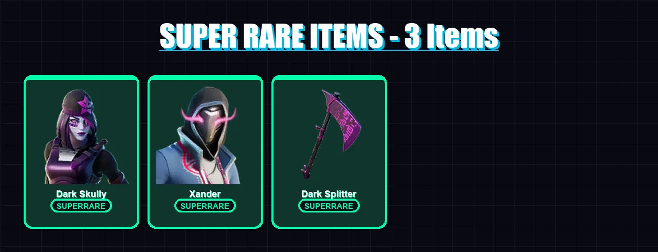 [PC/PSN] | Dark Skully | Xander | The Cube Queen | Torin | Predator | 87 skin | 130 pickaxe | 112 emote | 112 glider | Lv1775