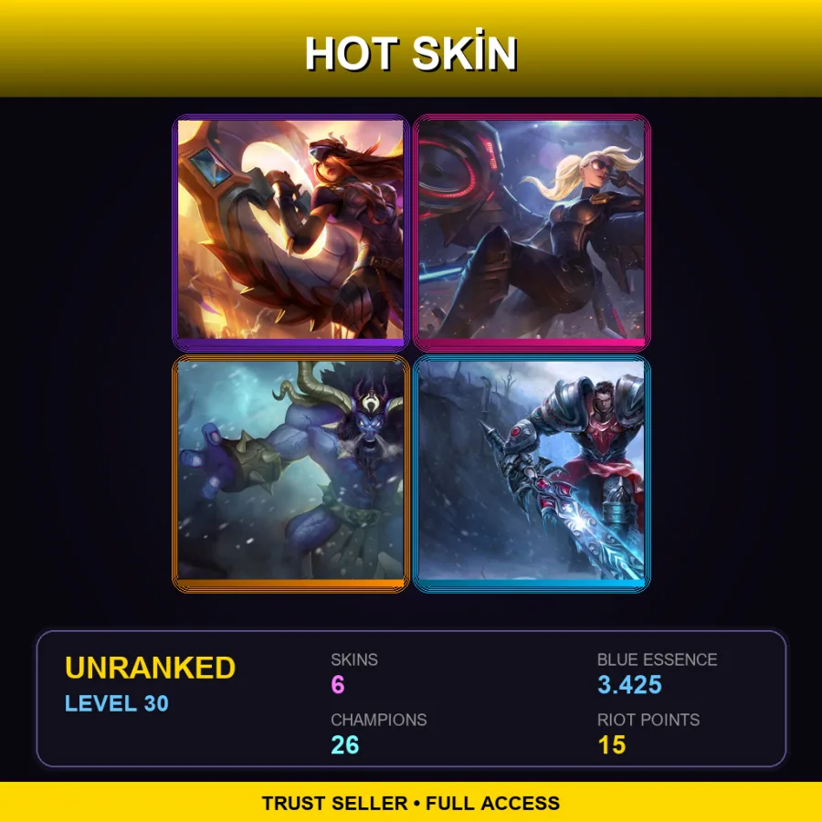 EUW | Lv30 | Unranked | 6 Skin | 26 Champ — Victorious Sivir
