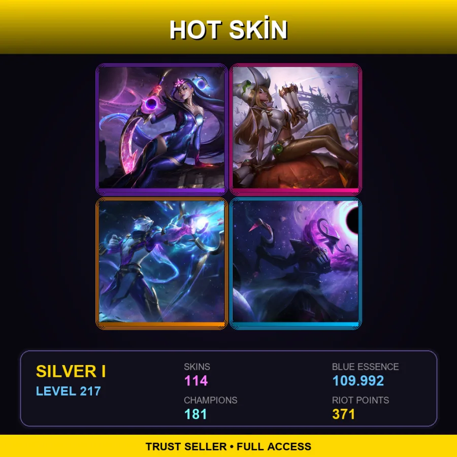 SG | Lv217 | Silver I | 114 Skin | 181 Champ