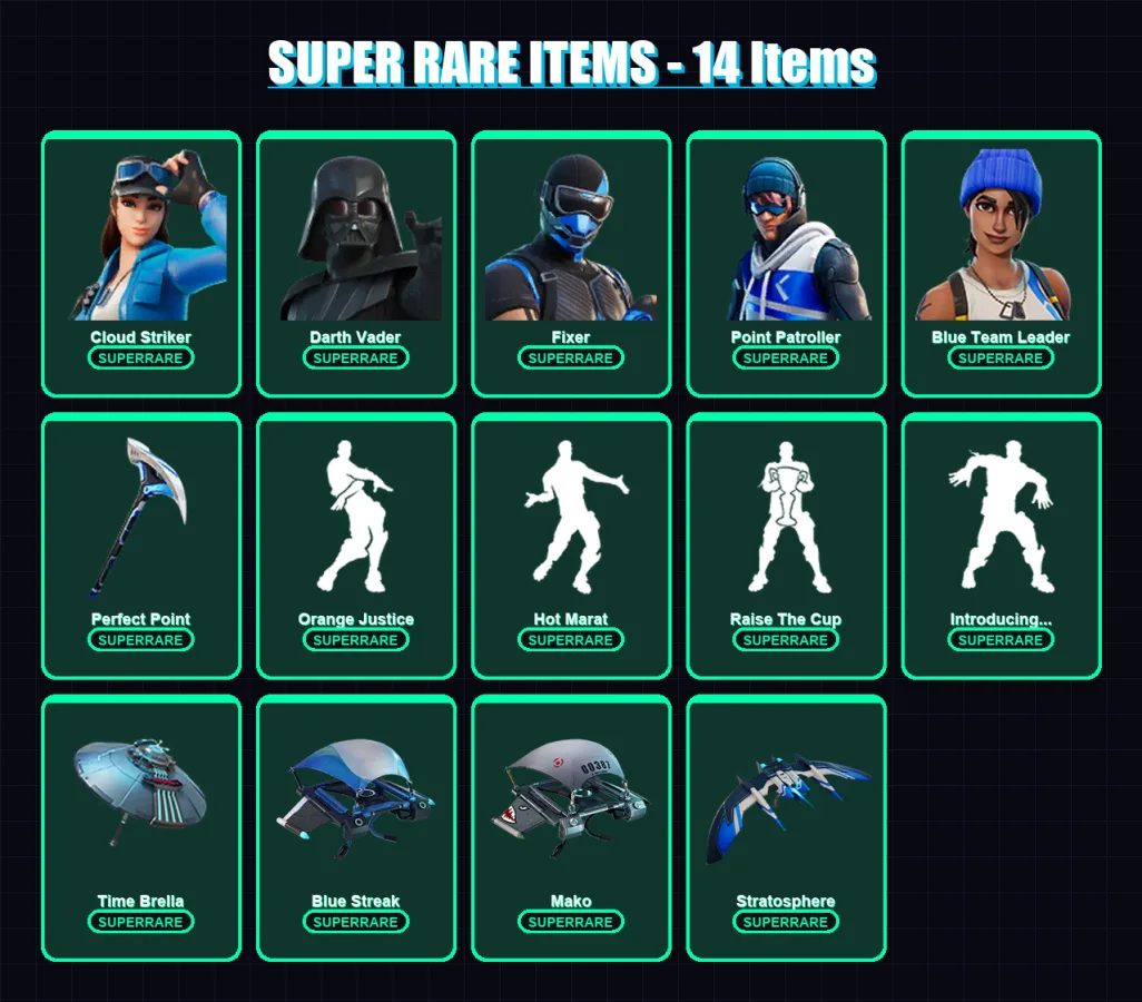 [PS4/PS5/XBOX/PC] | Cloud Striker | Darth Vader | Fixer | 166 skin | Lv3276