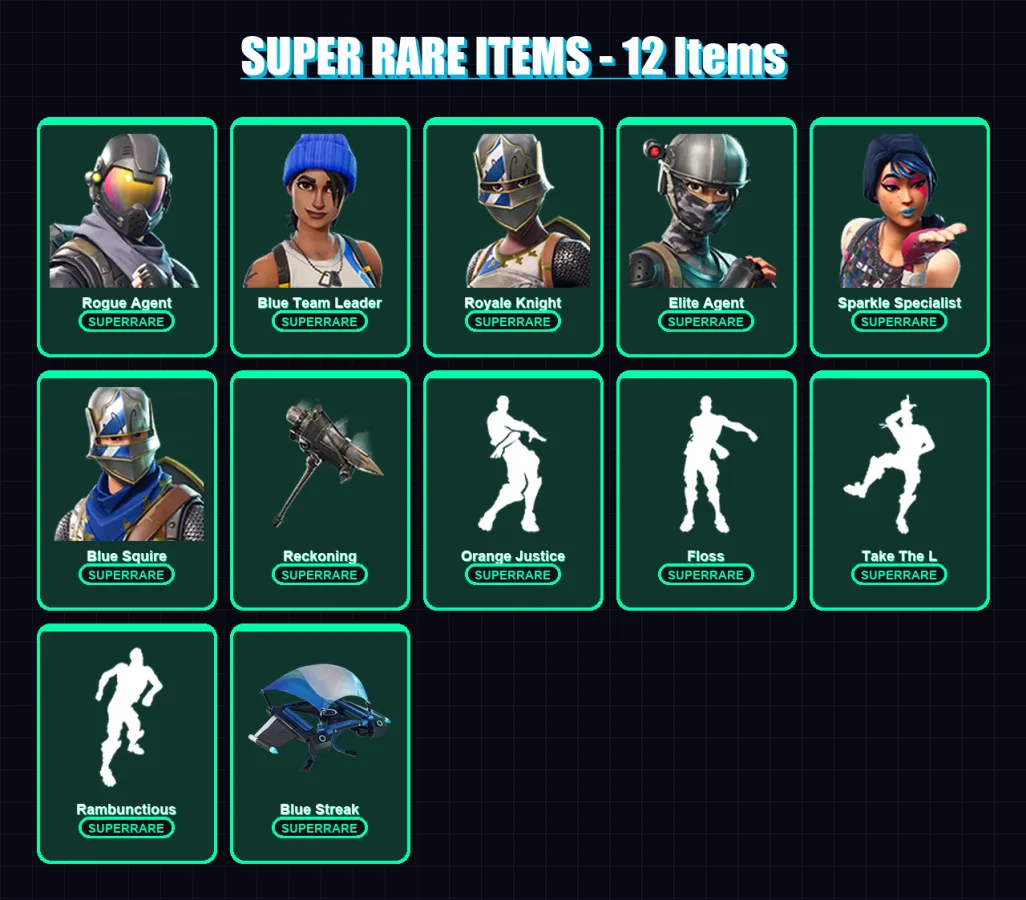 [PS4/PS5/XBOX/PC] | Rogue Agent | Blue Team Leader | Royale Knight | 28 skin | Lv706